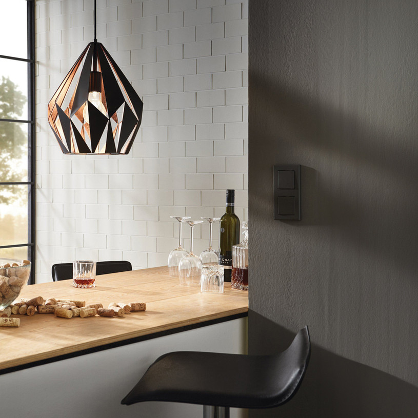 ПЕНДЕЛ E27 CARLTON 1 ЧЕРЕН/ЗЛАТО EGLO^^^ ПЕНДЕЛ E27 CARLTON 1 ЧЕРЕН/ЗЛАТО EGLO^^^