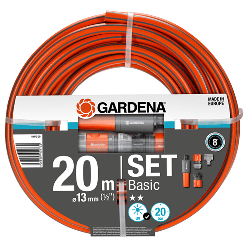 GARDENA МАРКУЧ BASIC 20M 1/2 К-КТ +ВРЪЗК GARDENA МАРКУЧ BASIC 20M 1/2 К-КТ +ВРЪЗК