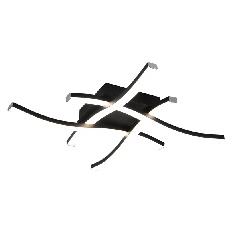 LED ПЛАФОН 4X5W 4K 4X500LM ЧЕРЕН ROUTE^ LED ПЛАФОН 4X5W 4K 4X500LM ЧЕРЕН ROUTE^