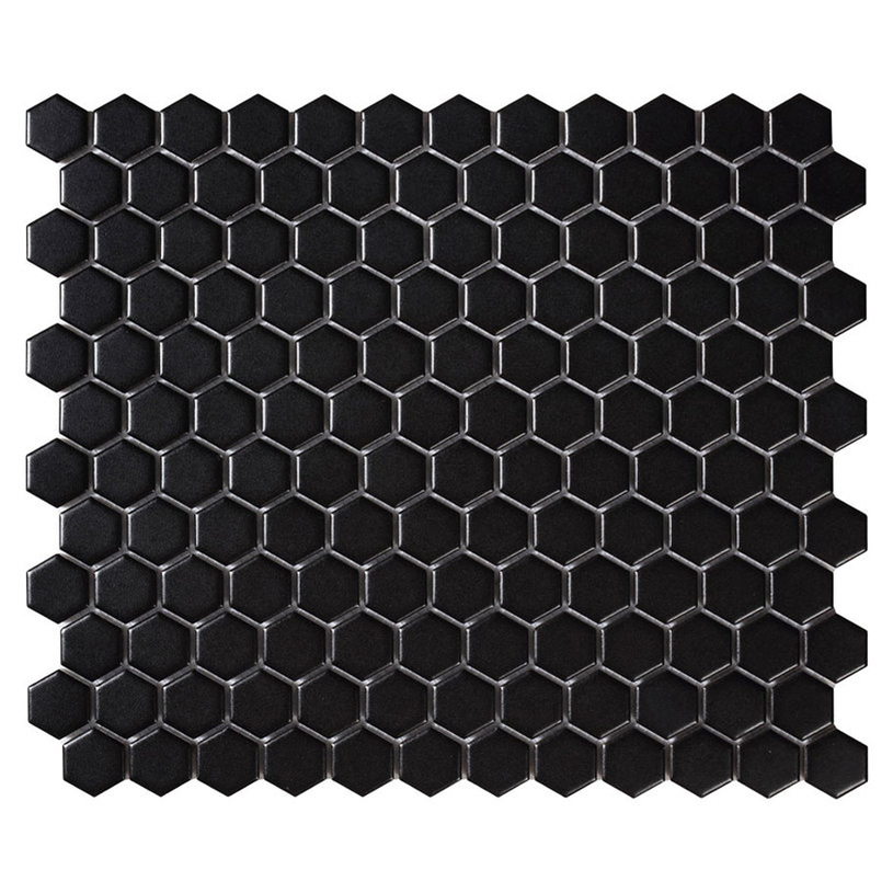 #МОЗАЙКА HEXAGON BLACK MATT 26X30 #МОЗАЙКА HEXAGON BLACK MATT 26X30