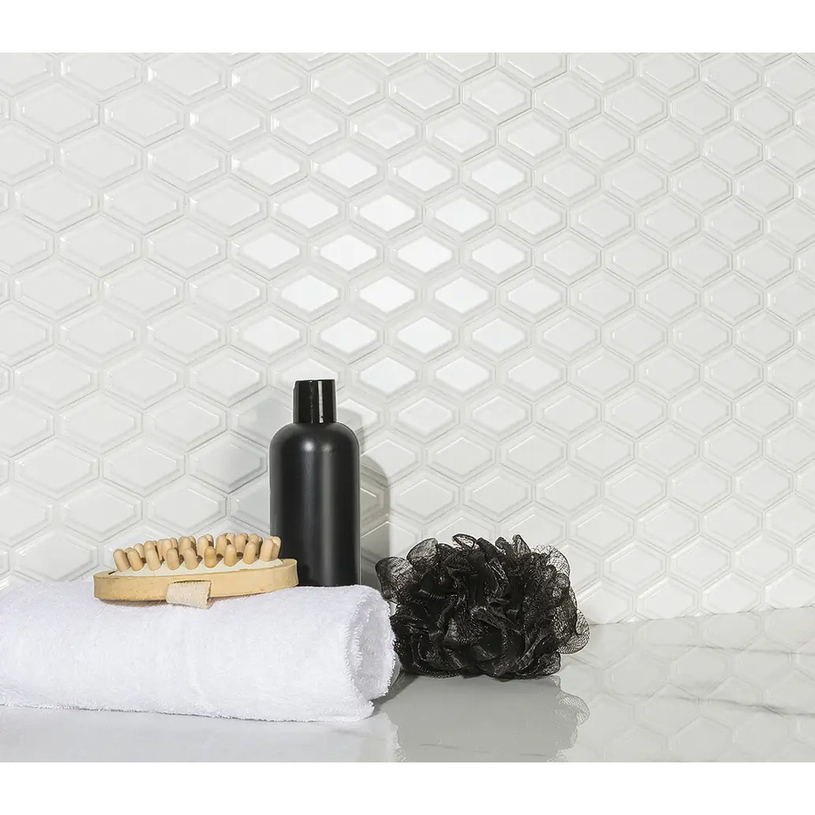 #МОЗАЙКА HONEYCOMB WHITE G 25.9X25 #МОЗАЙКА HONEYCOMB WHITE G 25.9X25
