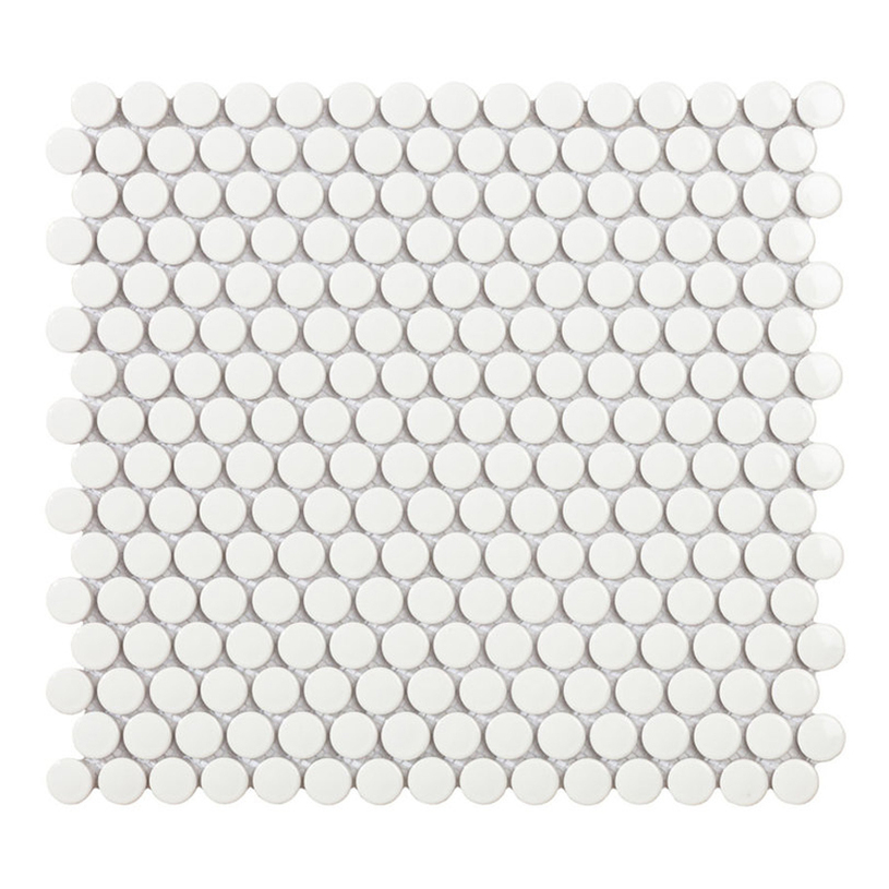 #МОЗАЙКА PENNY WHITE GLOSS 31.5X29.1 #МОЗАЙКА PENNY WHITE GLOSS 31.5X29.1