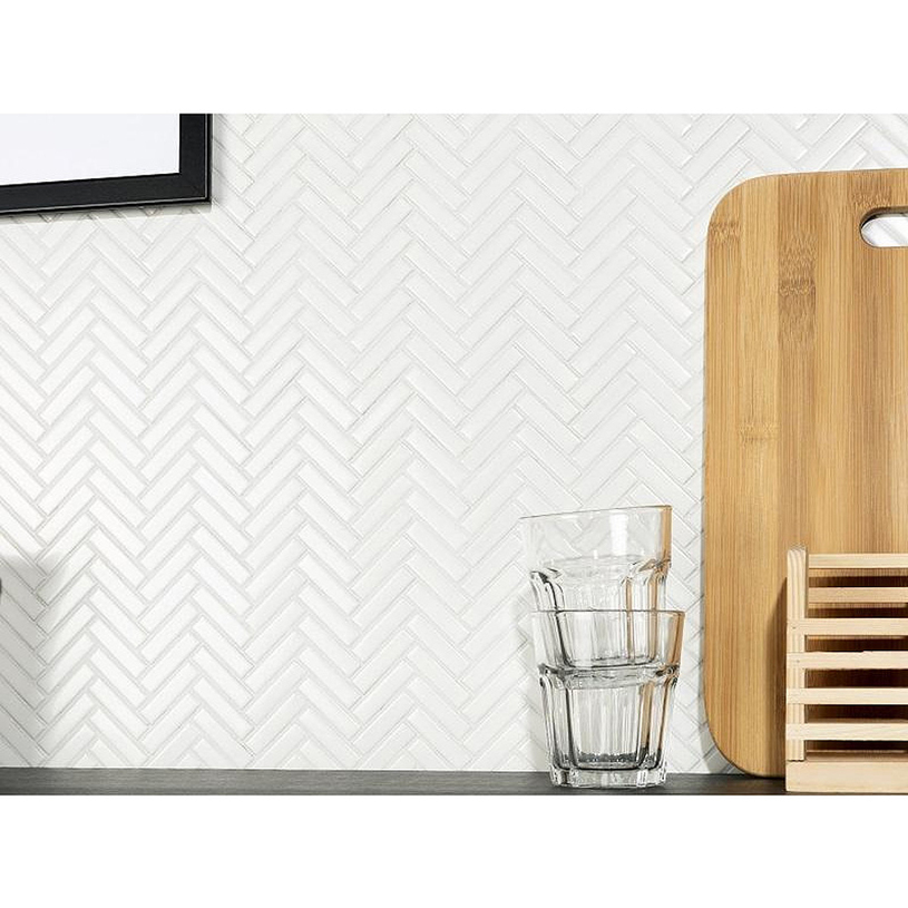 #МОЗАЙКА CHEVRON WHITE GLOSS 28.3X27.7 #МОЗАЙКА CHEVRON WHITE GLOSS 28.3X27.7