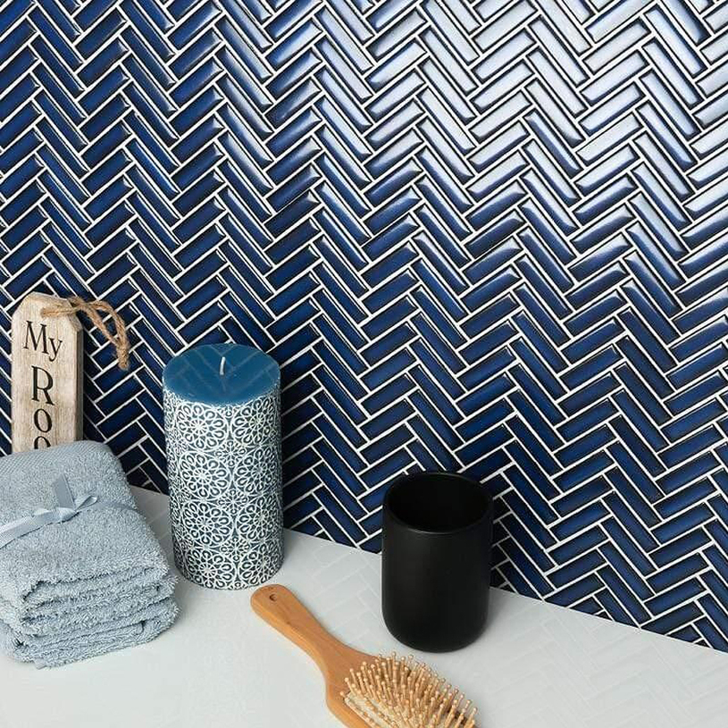 #МОЗАЙКА CHEVRON BLUE G 28.3X27.7 #МОЗАЙКА CHEVRON BLUE G 28.3X27.7
