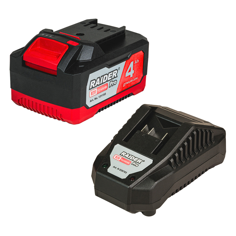 RAIDER PRO СТАРТОВ К-Т 18 V/4AH RDP-R20 RAIDER PRO СТАРТОВ К-Т 18 V/4AH RDP-R20