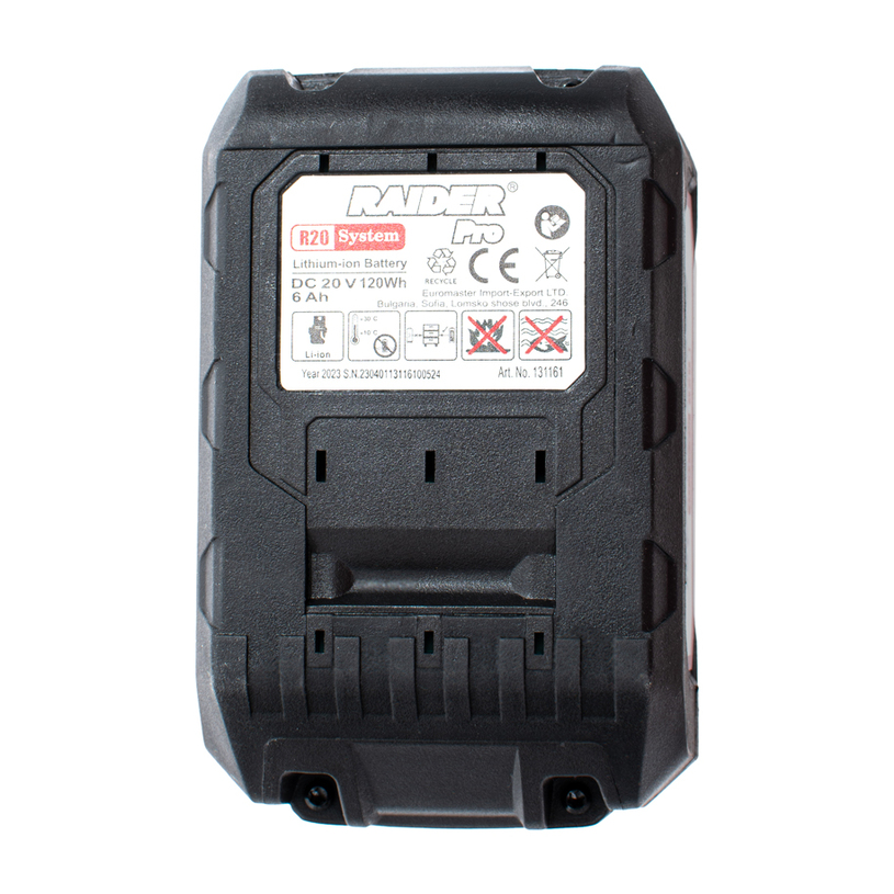 &RAIDER PRO СТАРТОВ К-Т 20 V/6AH RDP-R20 &RAIDER PRO СТАРТОВ К-Т 20 V/6AH RDP-R20