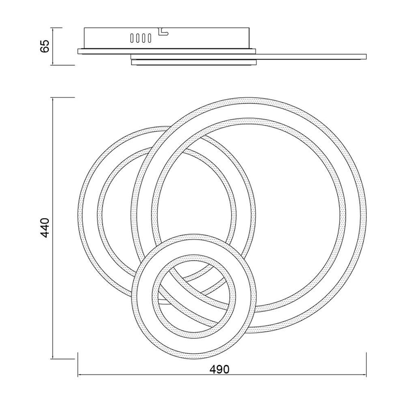 LED ПЛАФОН 105W 3-6K ДУ CANDY VIVA LED ПЛАФОН 105W 3-6K ДУ CANDY VIVA