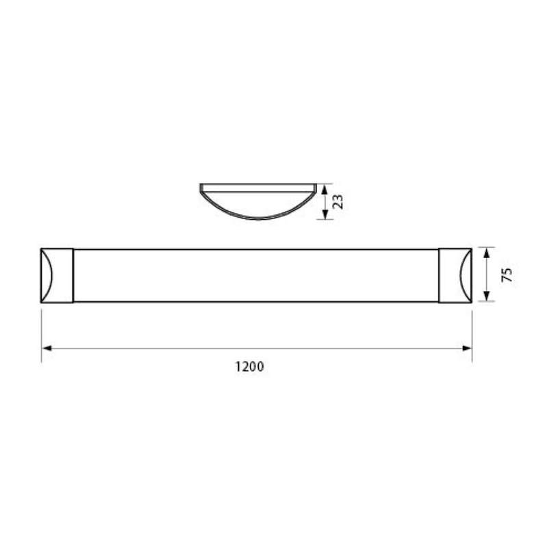 &LED ЛИНЕЙНО ТЯЛО 36W 64K 120CM FLAT VIV &LED ЛИНЕЙНО ТЯЛО 36W 64K 120CM FLAT VIV