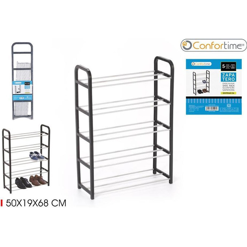 ПОСТАВКА ЗА ОБУВКИ С 5 РАФТА 50/19/68СМ ПОСТАВКА ЗА ОБУВКИ С 5 РАФТА 50/19/68СМ