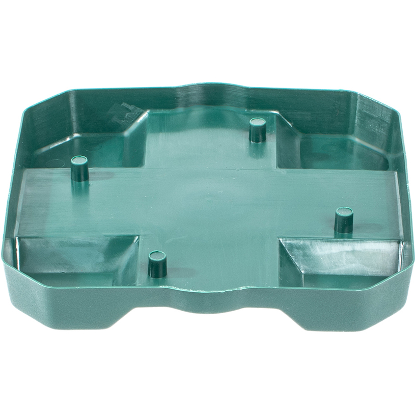 Саксия с подложка, GAIA, 20 см, зелена Саксия с подложка, GAIA, 20 см, зелена