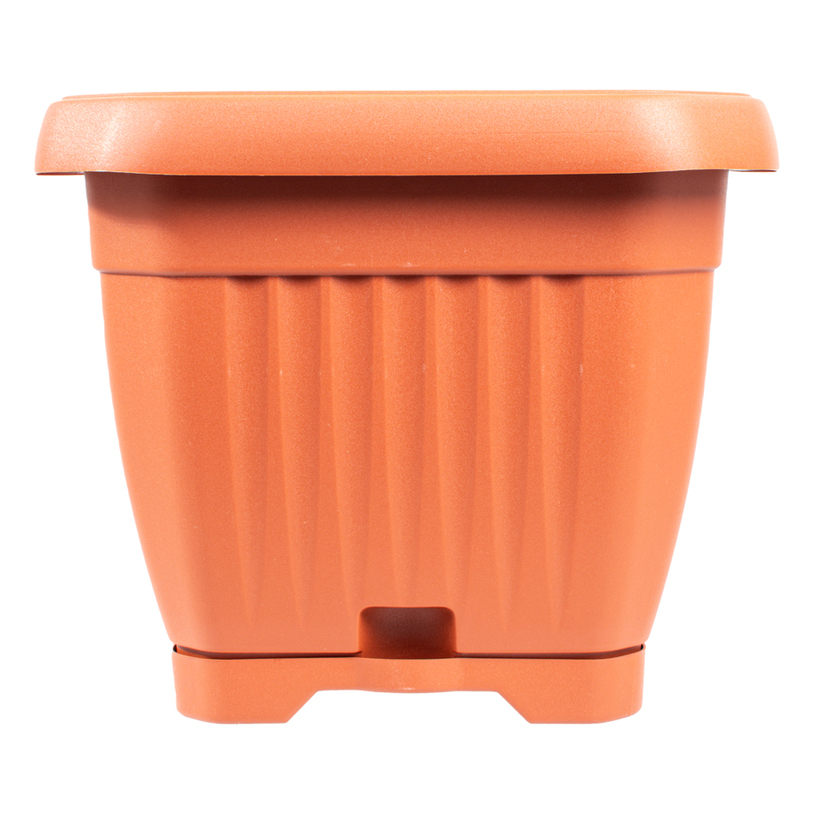 Саксия с подложка, GAIA, 25 см, теракота Саксия с подложка, GAIA, 25 см, теракота