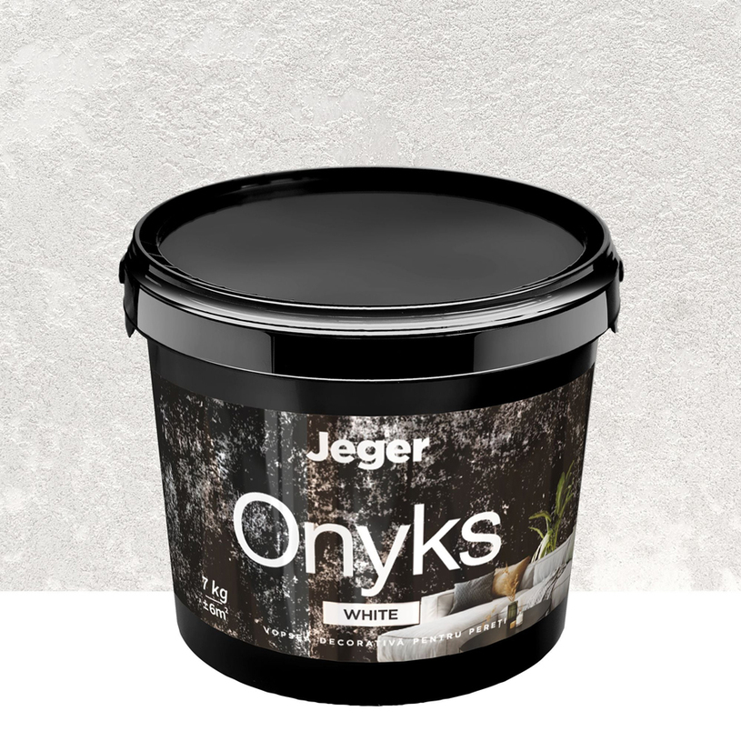 JEGER ONYKS WHITE ДЕКО ЕФЕКТ 7 kg JEGER ONYKS WHITE ДЕКО ЕФЕКТ 7 kg