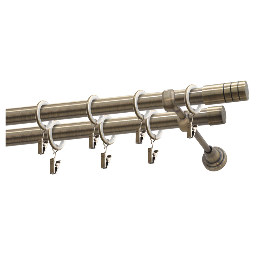 ДВОЕН КОРНИЗ ЦИЛИНДЪР 320 СМ МЕС.АНТИК ДВОЕН КОРНИЗ ЦИЛИНДЪР 320 СМ МЕС.АНТИК