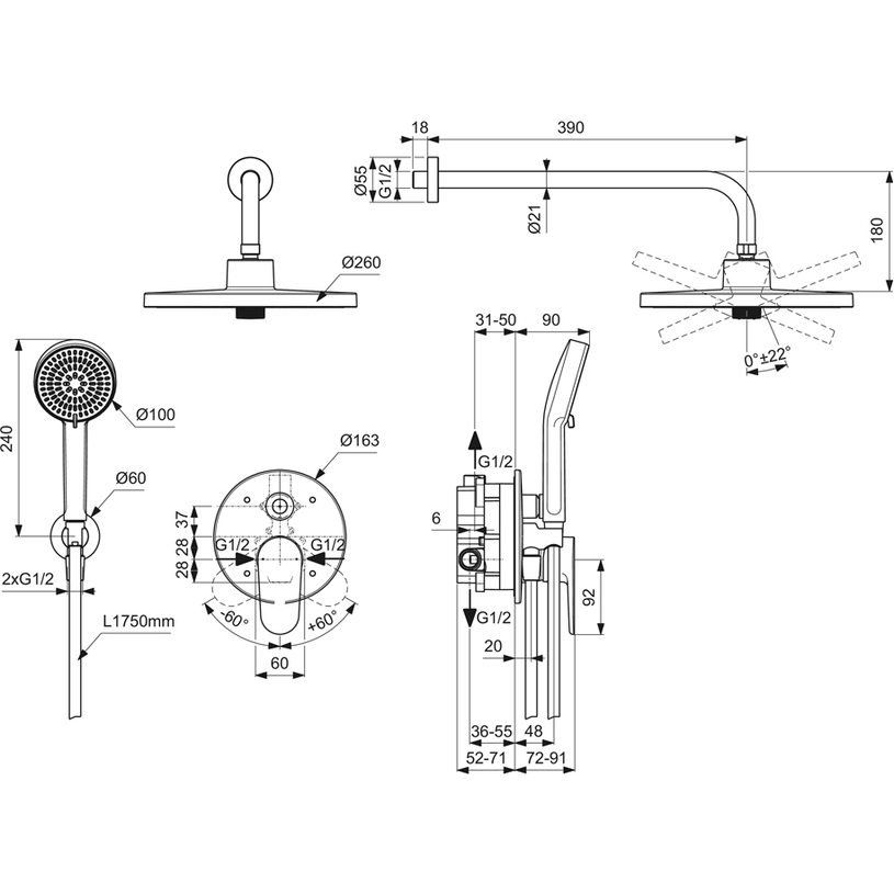Д.К-КТ ЗА ВГРАЖДАНЕ CERAFINE O BD828XG@ Д.К-КТ ЗА ВГРАЖДАНЕ CERAFINE O BD828XG@