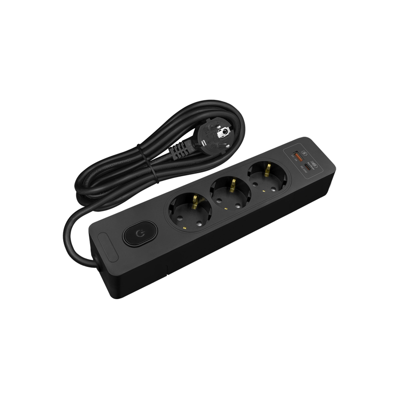 &РАЗКЛ. 3 ГН. USB A+C 1.5M ЧЕРЕН С КЛЮЧ &РАЗКЛ. 3 ГН. USB A+C 1.5M ЧЕРЕН С КЛЮЧ