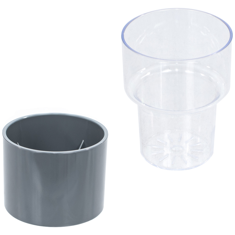 ПЛАСТМАСОВА САКСИЯ 8X10.5 CM СИВ ПЛАСТМАСОВА САКСИЯ 8X10.5 CM СИВ