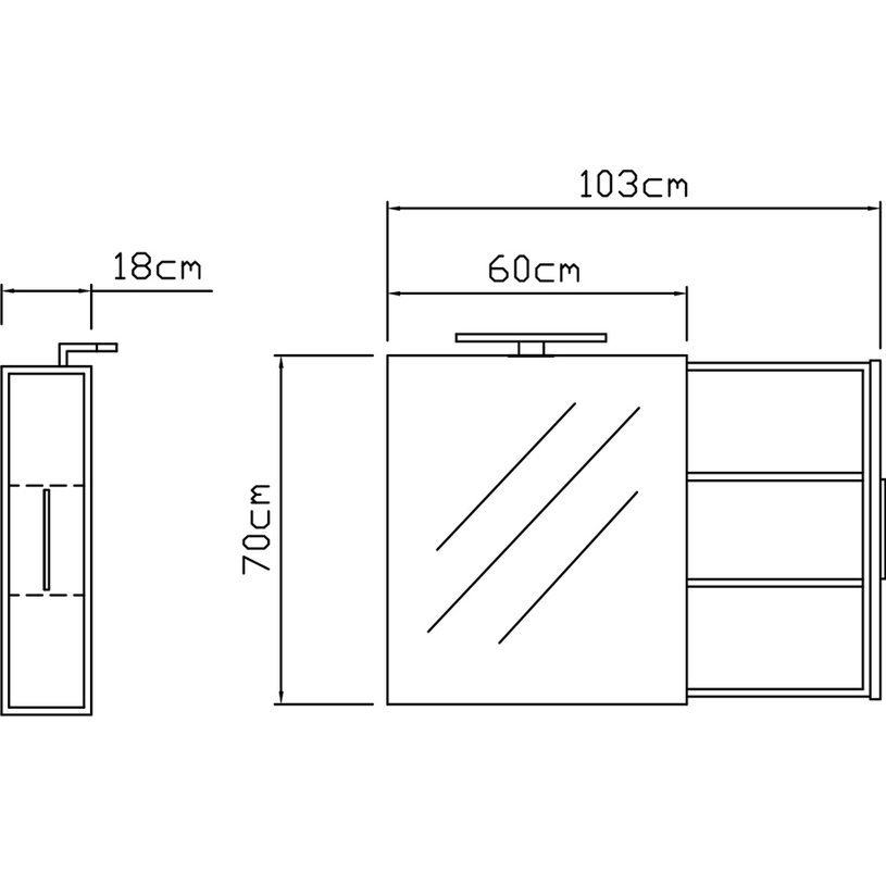 #ШКАФ С ОГЛЕДАЛО КОЛОРИТ 60^^ #ШКАФ С ОГЛЕДАЛО КОЛОРИТ 60^^