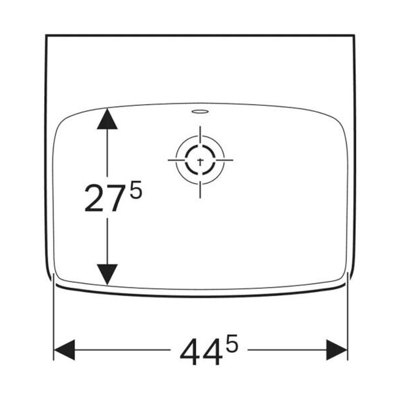 GEBERIT УМИВАЛНИК SELNOVA SQUARE 50X42 GEBERIT УМИВАЛНИК SELNOVA SQUARE 50X42