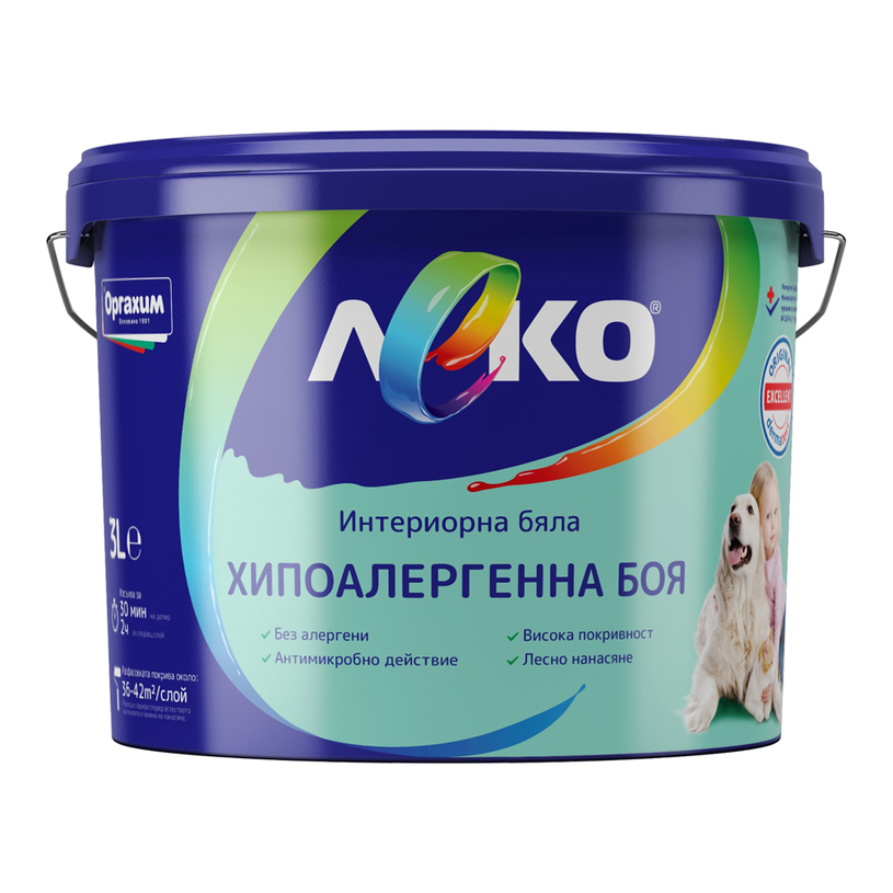 LEKO ХИПОАЛЕРГЕННА БОЯ 3 L LEKO ХИПОАЛЕРГЕННА БОЯ 3 L