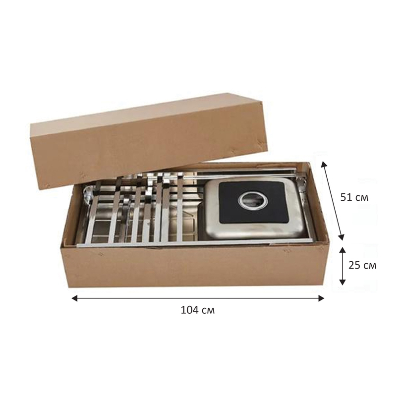 Мивка неръж стомана сгъваеми крака MG-98 Мивка неръж стомана сгъваеми крака MG-98