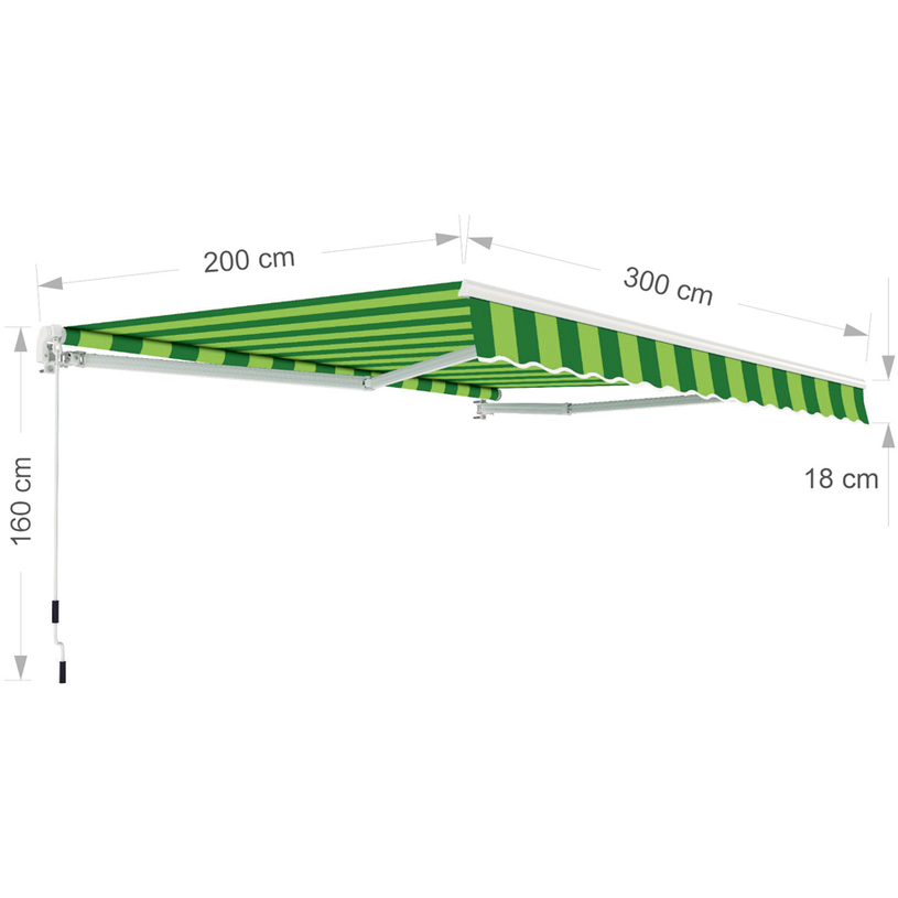 ТЕНТА 300X200CM, ЗЕЛЕНО РАЙЕ ТЕНТА 300X200CM, ЗЕЛЕНО РАЙЕ