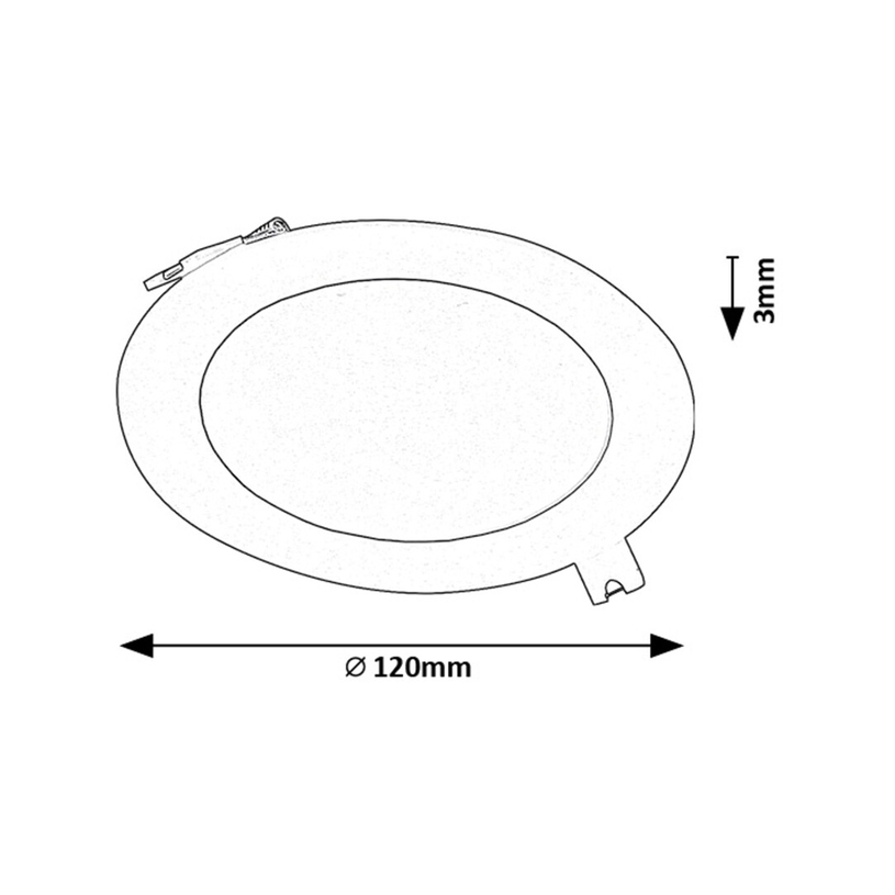 >LED ПАНЕЛ 6W 4K ЧЕРЕН RABALUX >LED ПАНЕЛ 6W 4K ЧЕРЕН RABALUX