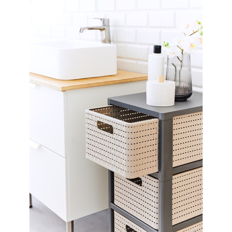 ПЛАСТМАСОВ ШКАФ 3 НИВА COUNTRY КАПУЧИНО ПЛАСТМАСОВ ШКАФ 3 НИВА COUNTRY КАПУЧИНО