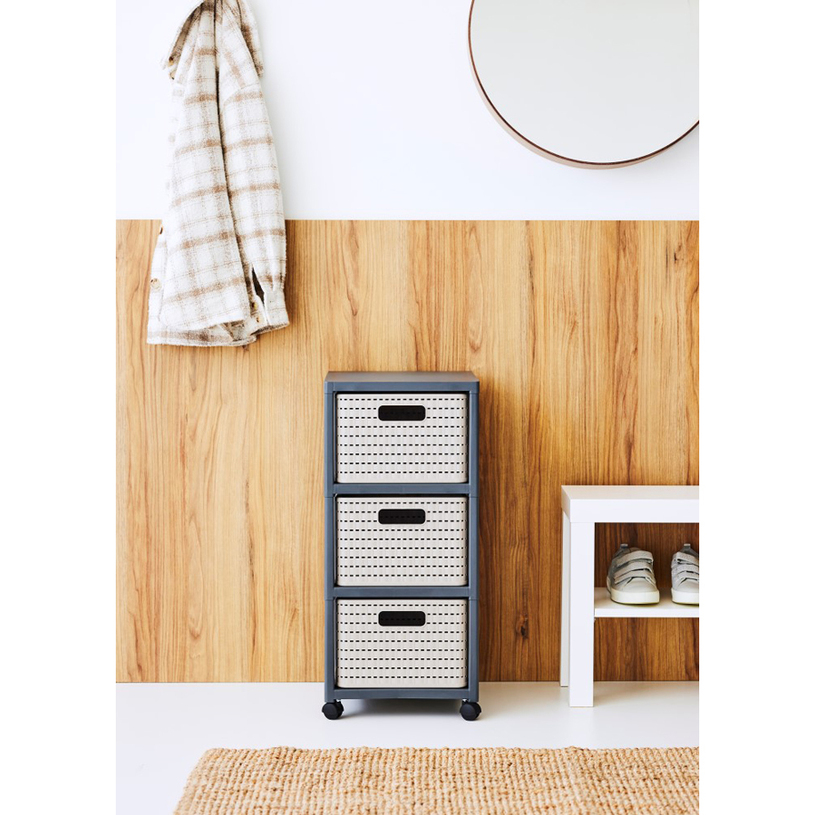 ПЛАСТМАСОВ ШКАФ 3 НИВА COUNTRY КАПУЧИНО ПЛАСТМАСОВ ШКАФ 3 НИВА COUNTRY КАПУЧИНО