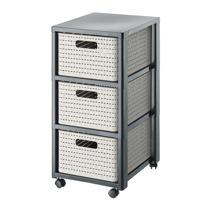 ПЛАСТМАСОВ ШКАФ 3 НИВА COUNTRY КАПУЧИНО ПЛАСТМАСОВ ШКАФ 3 НИВА COUNTRY КАПУЧИНО