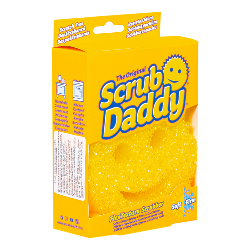 ДОМАКИНСКА ГЪБА SCRUB DADDY YELLOW ДОМАКИНСКА ГЪБА SCRUB DADDY YELLOW