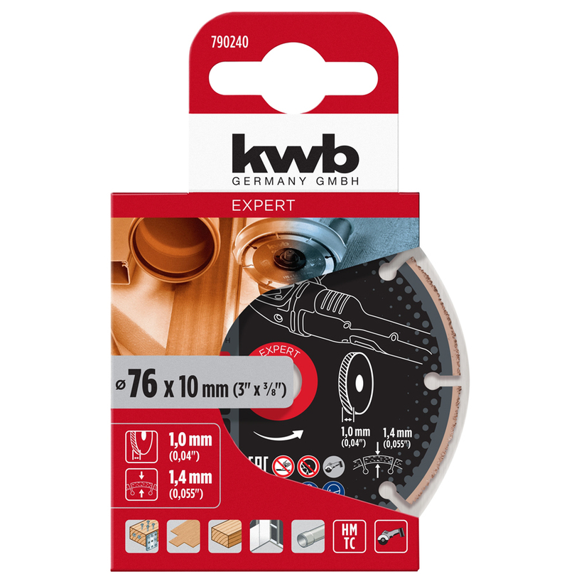 KWB КАРБИДЕН ДИСК ЗА РЯЗАНЕ Ф76x10 мм KWB КАРБИДЕН ДИСК ЗА РЯЗАНЕ Ф76x10 мм