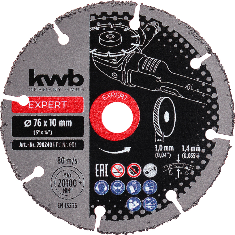 KWB КАРБИДЕН ДИСК ЗА РЯЗАНЕ Ф76x10 мм KWB КАРБИДЕН ДИСК ЗА РЯЗАНЕ Ф76x10 мм