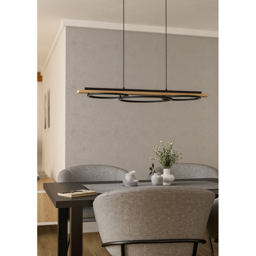 LED ПЕНДЕЛ 2X12W 3K ЧЕРЕН BOYAL EGLO@ LED ПЕНДЕЛ 2X12W 3K ЧЕРЕН BOYAL EGLO@