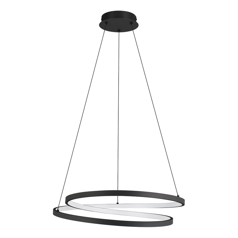 LED ПЕНДЕЛ 37W 3K ЧЕРЕН RUOTALE EGLO@ LED ПЕНДЕЛ 37W 3K ЧЕРЕН RUOTALE EGLO@