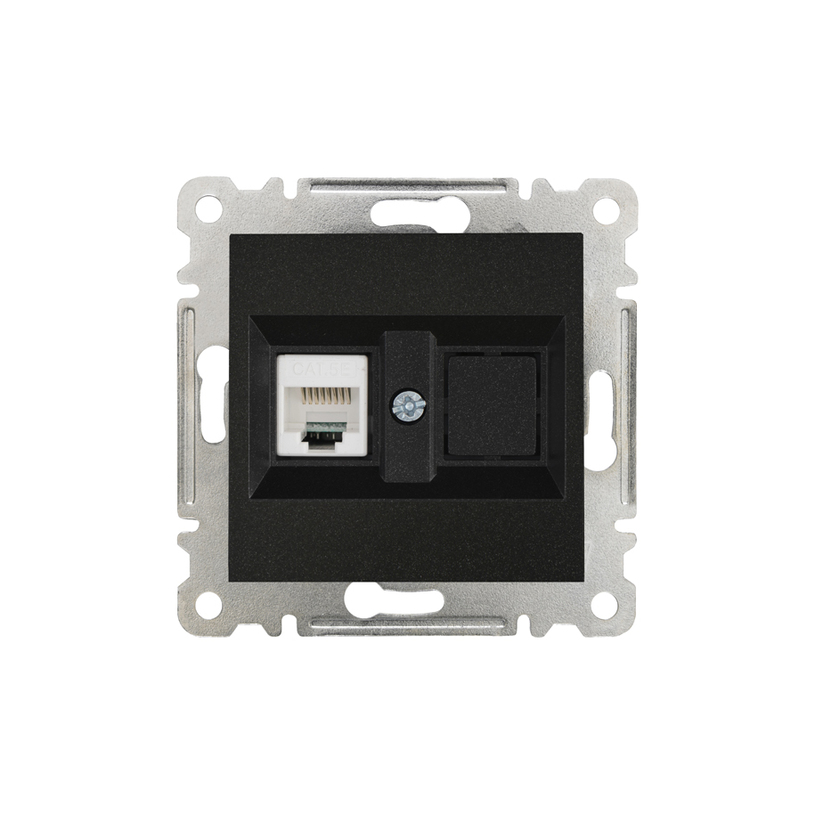 РОЗЕТКА RJ45 МЕХ. ЧЕРЕН KAREA LINE РОЗЕТКА RJ45 МЕХ. ЧЕРЕН KAREA LINE