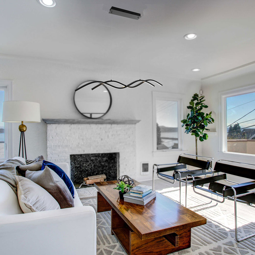 LED ПЕНДЕЛ 27W 3-6K ЧЕРЕН LOARA VIVA LED ПЕНДЕЛ 27W 3-6K ЧЕРЕН LOARA VIVA