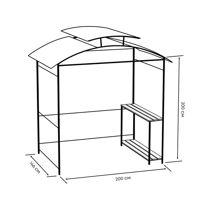 #МЕТАЛЕН НАВЕС PRIMATERRA ЗА БАРБЕКЮ #МЕТАЛЕН НАВЕС PRIMATERRA ЗА БАРБЕКЮ