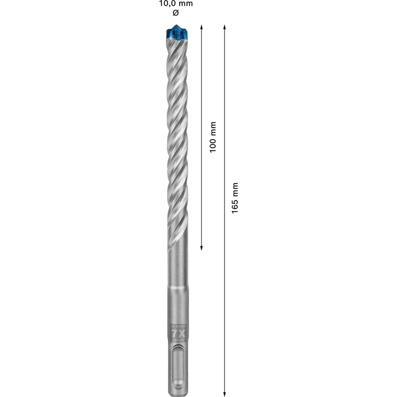 BOSCH EXPERT СВРЕДЛО SDS+ 7X 10X100X165 BOSCH EXPERT СВРЕДЛО SDS+ 7X 10X100X165