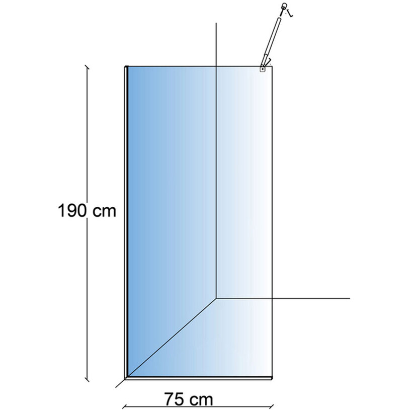 СТАЦИОНАРЕН ПАРАВАН 75/190 6ММ СТАЦИОНАРЕН ПАРАВАН 75/190 6ММ