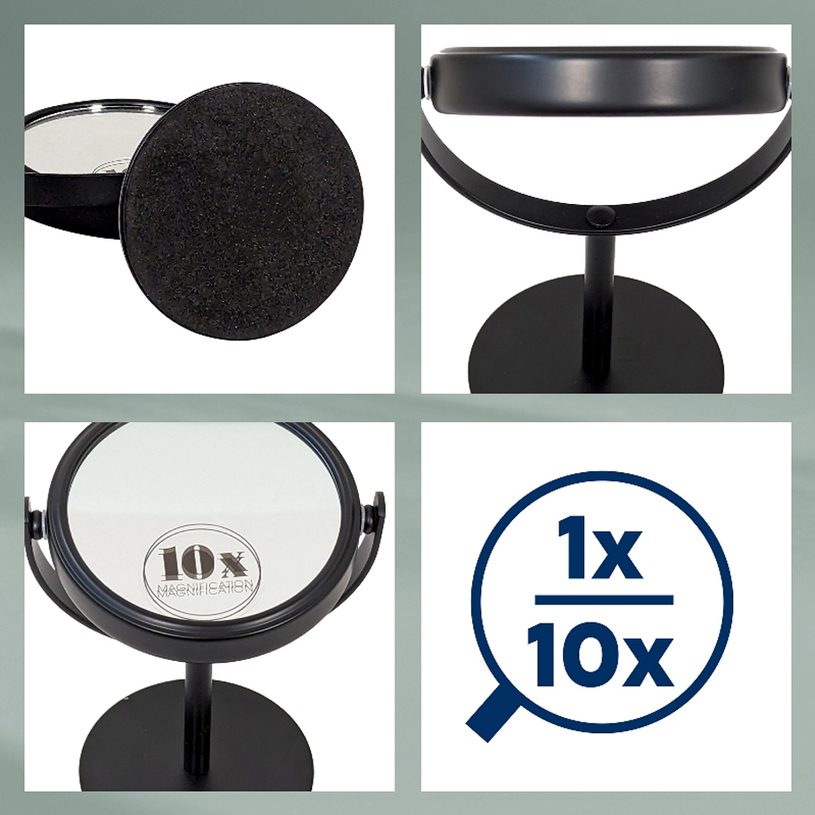 КОЗМЕТИЧНО ОГЛЕДАЛО "SELENA" - ЧЕРНО КОЗМЕТИЧНО ОГЛЕДАЛО "SELENA" - ЧЕРНО