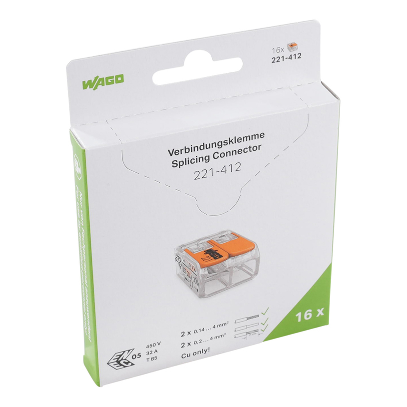 БЪРЗА КЛЕМА 2X0.2-4MM2 16 БРОЯ WAGO БЪРЗА КЛЕМА 2X0.2-4MM2 16 БРОЯ WAGO