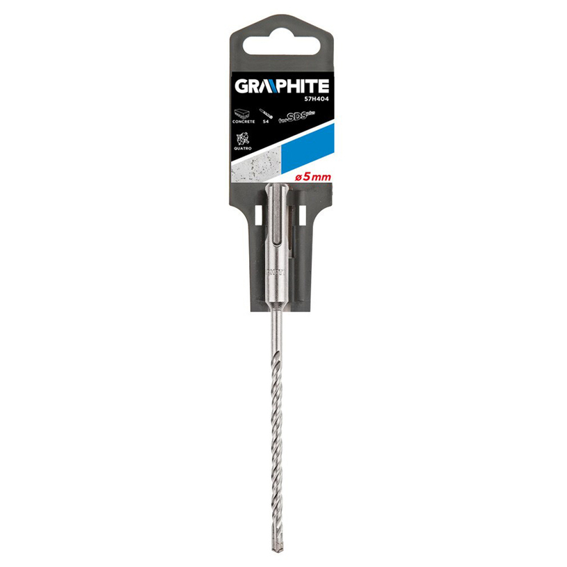 GRAPHITE СВРЕДЛО ЗА БЕТОН 5X160MM SDS+ GRAPHITE СВРЕДЛО ЗА БЕТОН 5X160MM SDS+