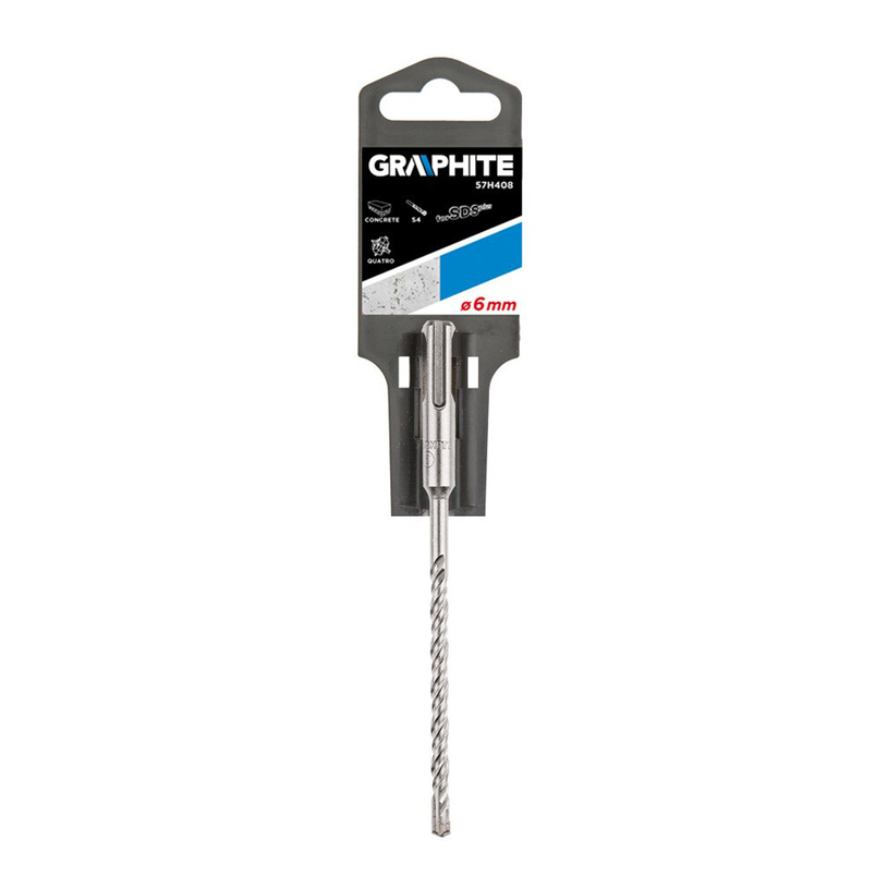 GRAPHITE СВРЕДЛО ЗА БЕТОН 6X160MM SDS+ GRAPHITE СВРЕДЛО ЗА БЕТОН 6X160MM SDS+