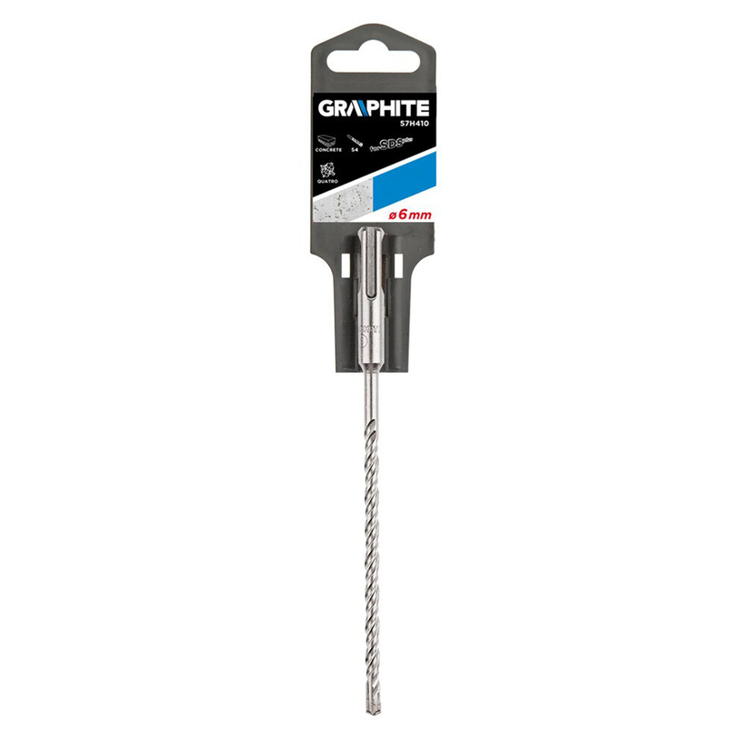 GRAPHITE СВРЕДЛО ЗА БЕТОН 6X210MM SDS+ GRAPHITE СВРЕДЛО ЗА БЕТОН 6X210MM SDS+