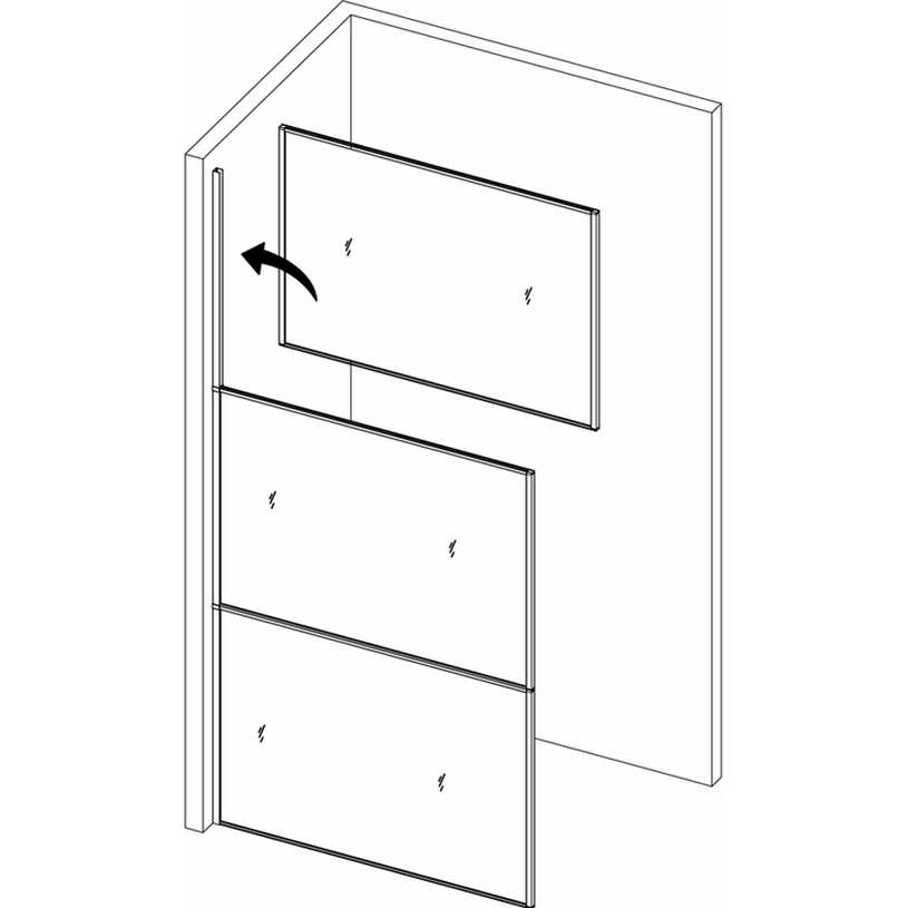 СТАЦ. ПАРАВАН ДОРИАН 90X190 123B/90 СТАЦ. ПАРАВАН ДОРИАН 90X190 123B/90