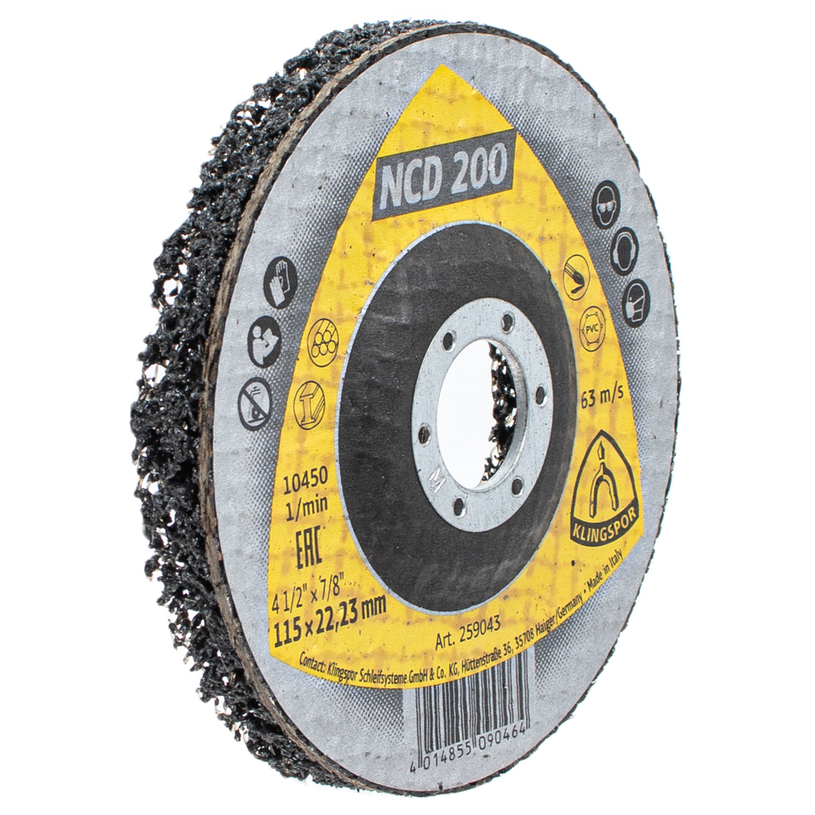 KLINGSPOR ПОЧИСТВ.ДИСК 115x22.23 NCD 200 KLINGSPOR ПОЧИСТВ.ДИСК 115x22.23 NCD 200