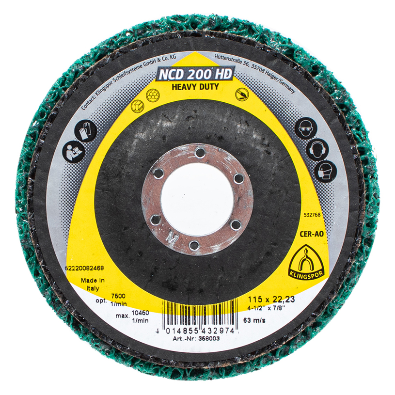 KLINGSPOR ПОЧИСТВ.ДИСК 115mm NCD 200 HD KLINGSPOR ПОЧИСТВ.ДИСК 115mm NCD 200 HD