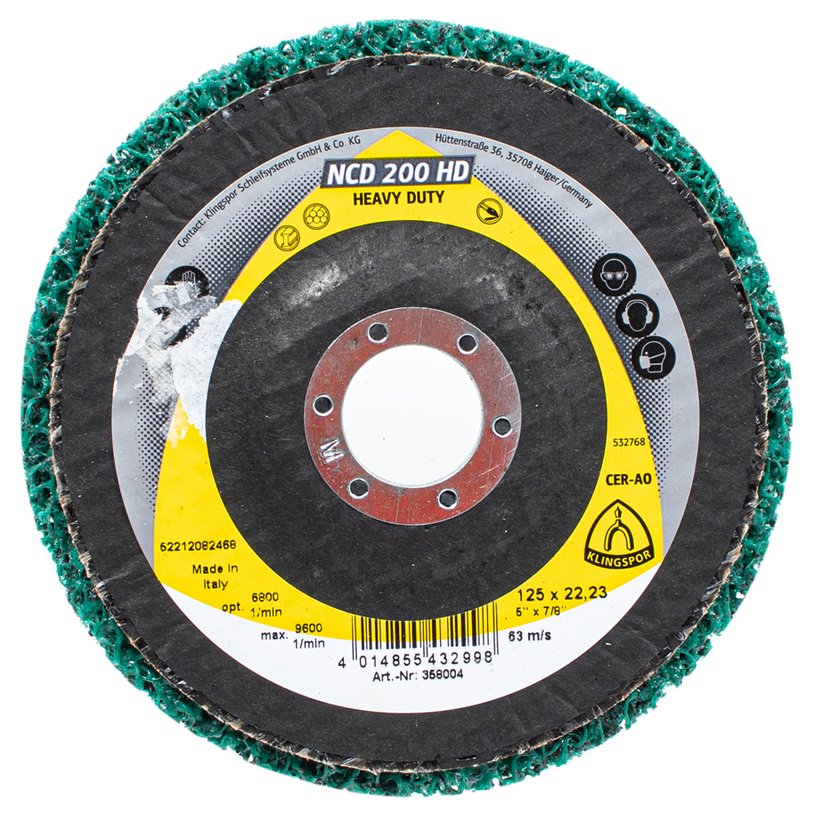 KLINGSPOR ПОЧИСТВ.ДИСК 125mm NCD 200 HD KLINGSPOR ПОЧИСТВ.ДИСК 125mm NCD 200 HD