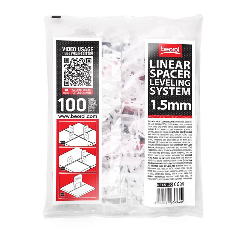 ФИКСАТОР ЗА НИВЕЛИРАНЕ НА ПЛОЧКИ, 1,5 ММ ФИКСАТОР ЗА НИВЕЛИРАНЕ НА ПЛОЧКИ, 1,5 ММ