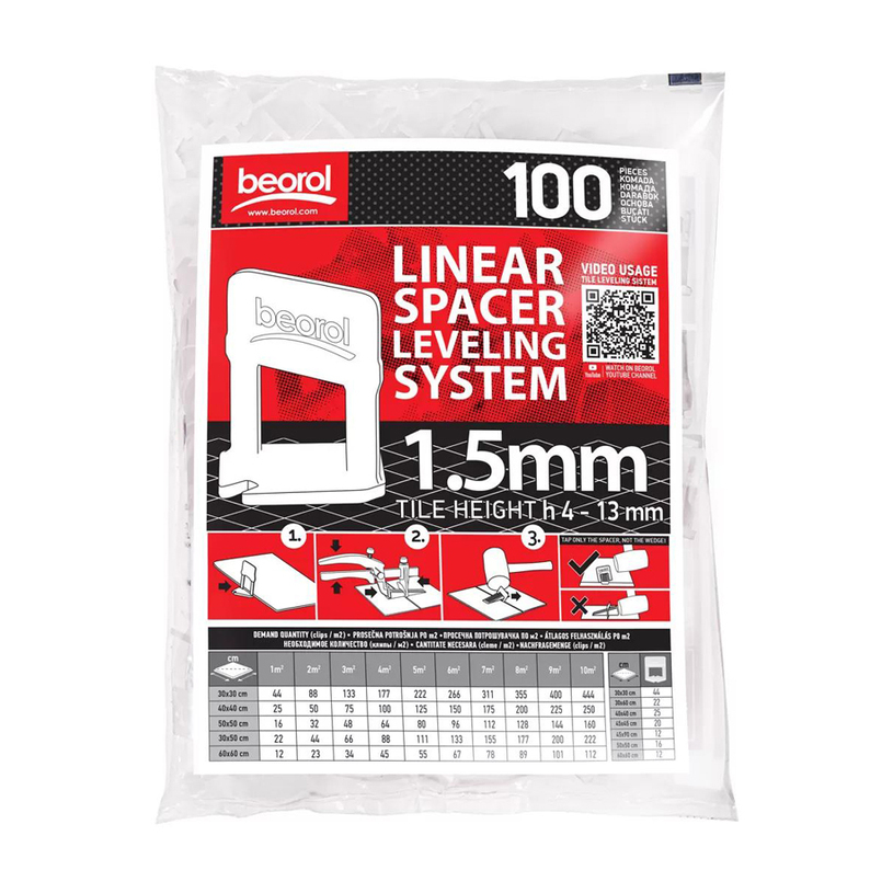 ФИКСАТОР ЗА НИВЕЛИРАНЕ НА ПЛОЧКИ, 1,5 ММ ФИКСАТОР ЗА НИВЕЛИРАНЕ НА ПЛОЧКИ, 1,5 ММ